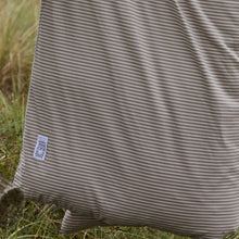DUVET COVER STRIPY COFFEE/GREIGE