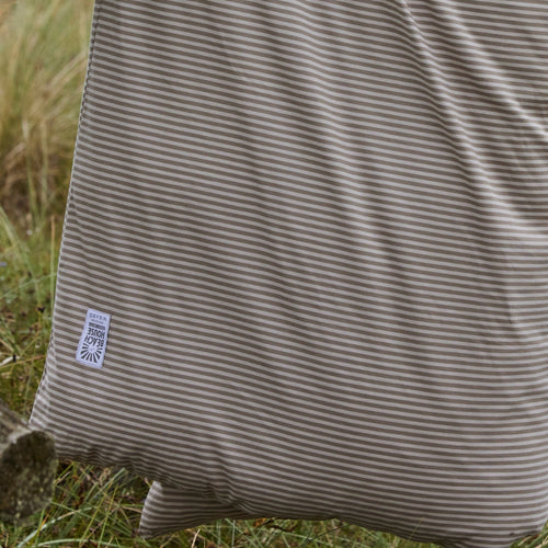 DUVET COVER STRIPY COFFEE/GREIGE