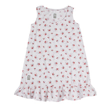 NIGHTGOWN FRILL WHITE CHERRY