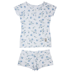 PJ SHORTIE WHITE BLUEBELL